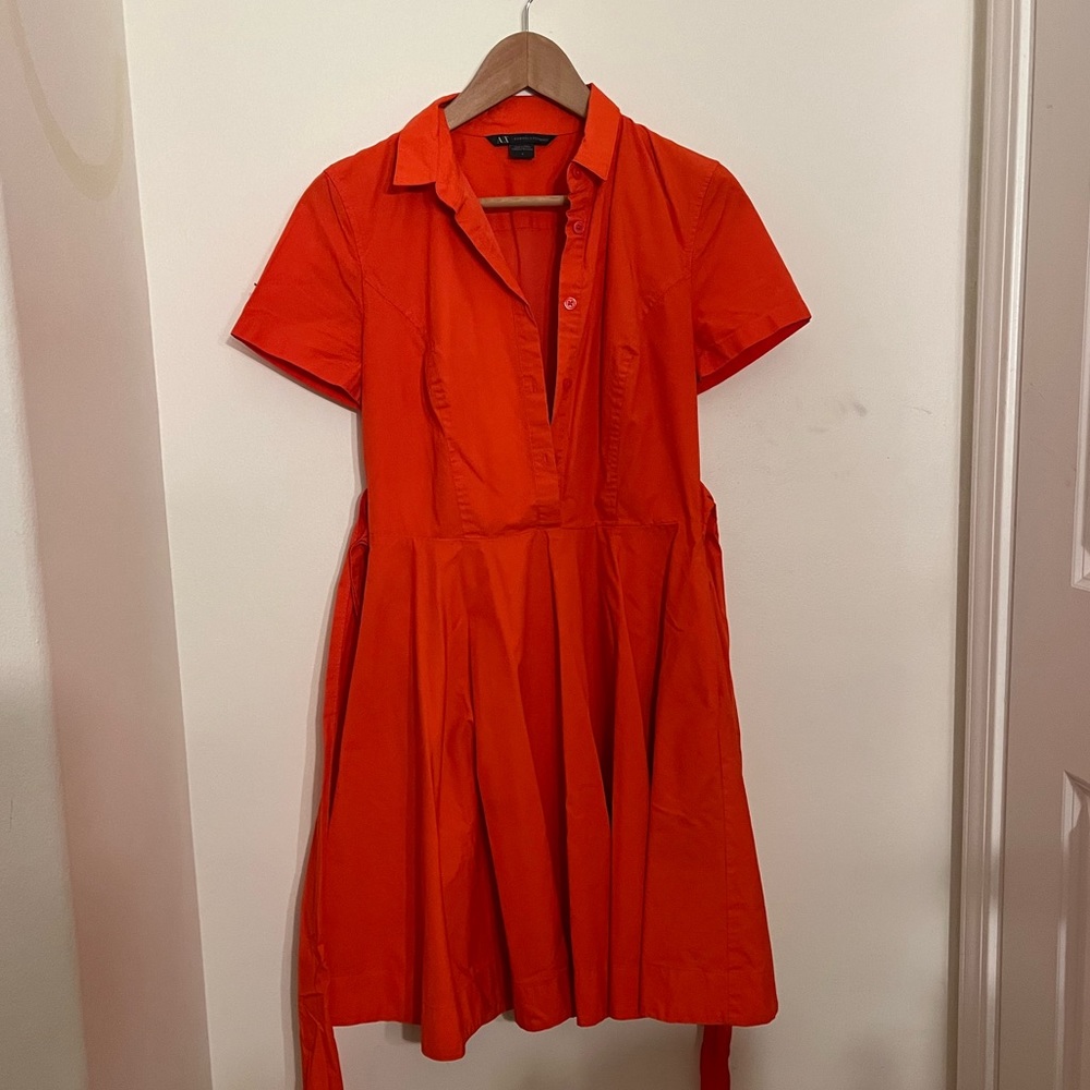 Orange Armani Exchange Dress